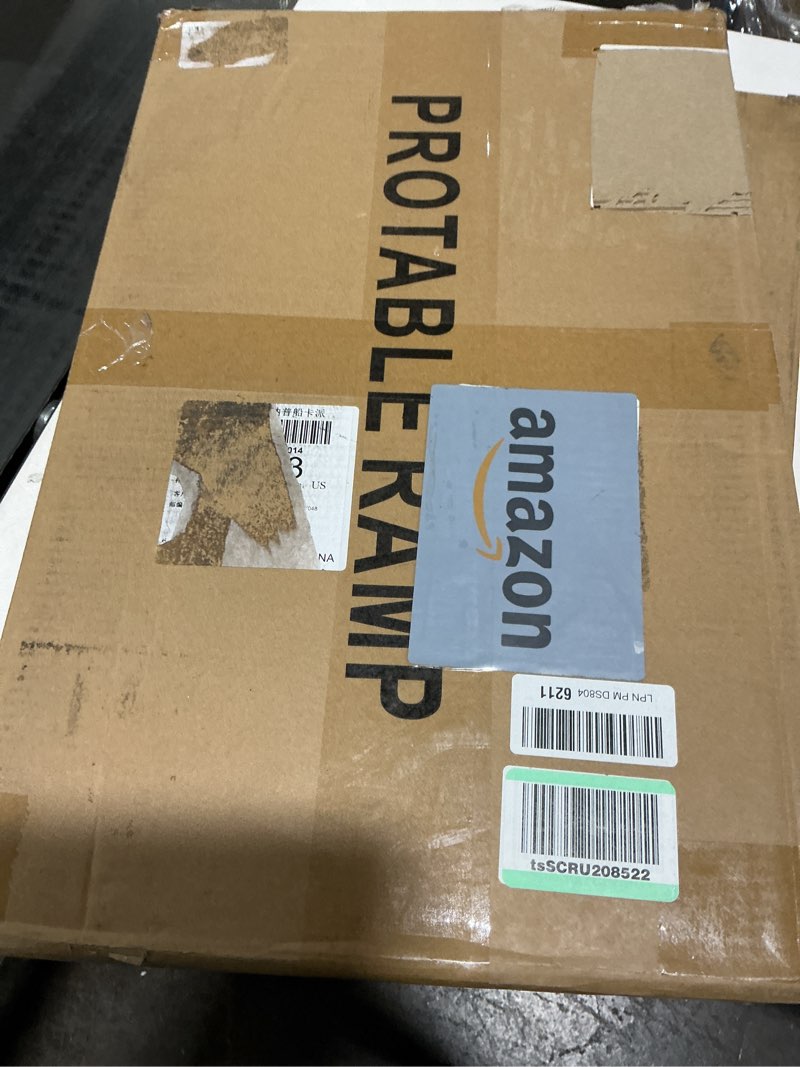 Condition photo showing Good Condition for Wheelchair ramp 2FT,Non-Slip Aluminum Wheelchair ramps for Home Steps,Folding Handicap Ramp,ramps for Home,doorways,Stairs,Weight Capacity up to 600LBS (2FT (Usable Height 2-6 inch))