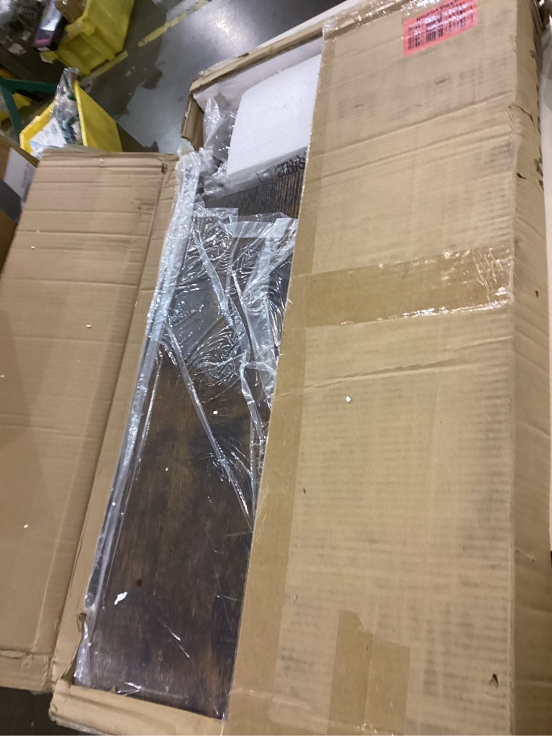 Condition photo showing New/Like New for BTY Nightstands, Industrial Microwave Oven Stand Kitchen Baker's Rack End Table 3 Tier Storage Shelf with 10 Hooks for Living Room, Kitchen, Bathroom, Cafe Rustic Brown Brown+wood