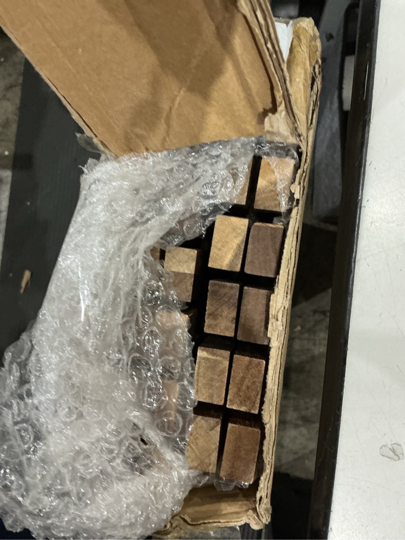 Condition photo showing Good Condition for doublefill solid teak wood string mat, 30" x 30" teak shower and bath mat for indoor and outdoor use, non slip rollable wooden platform for sauna, pool, bathtub, hot tub flooring decor and protector 30 x 30 inches