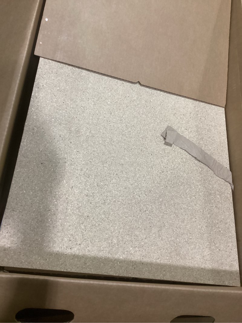 Condition photo showing As Is for (similar too)style selections kirkman 36-in true white single sink bathroom vanity with white cultured marble