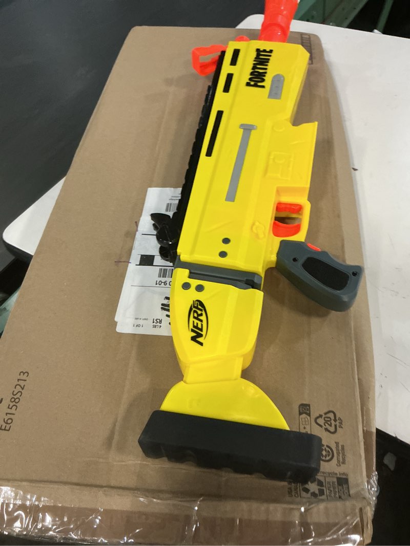 Condition photo showing As Is for Fortnite AR-L Nerf Elite Dart Blaster - Motorized Toy Blaster, 20 Official Nerf Fortnite Elite Darts, Flip Up Sights - for Youth, Teens, Adults Standard