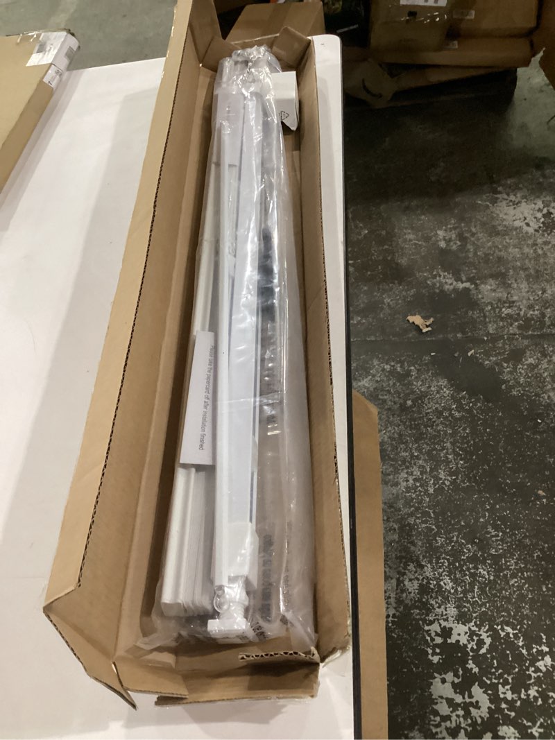 Condition photo showing New/Like New for lazblinds no tools no drill 1" vinyl mini blinds, cordless blinds for windows, light filtering horizontal window blinds & shades, 31" w x 36" h, white cordless-white 31" w x 36" h
