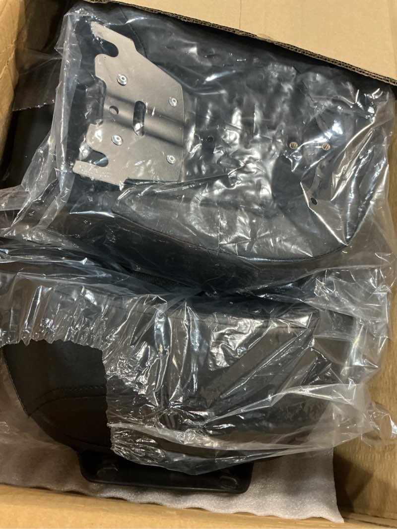 Condition photo showing Good Condition for Low-Profile Leather Seat Pillion Passenger Rider Seat Set Compatible with Harley Touring Road King Street Glide Road Glide Electra Glide CVO 2009-2023 (Black stitching)