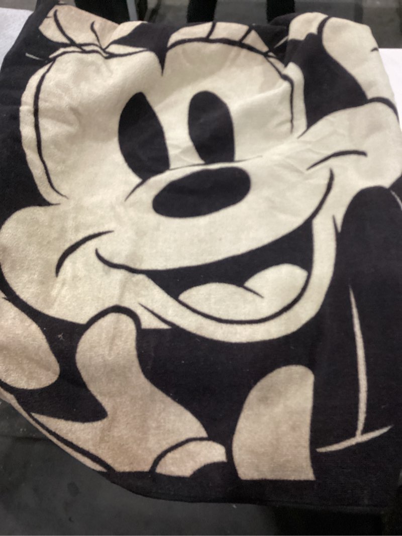 Condition photo showing Good Condition for Gertmenian Kids Playroom & Game Room Carpet Disney Mickey Mouse Childrens Rug Kids Home Decor, Area Carpet for Boys & Girls Playroom, Bedroom 54x54 Square, Retro Classic Minnie Gray White, 31101 Retro Classic Minnie Gray White 54x54 Square Retro Mickey Mo