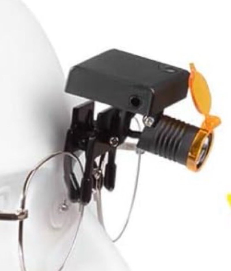 Head 3W for Glasses with Optical Clip-on Type + Storage Box (3W)