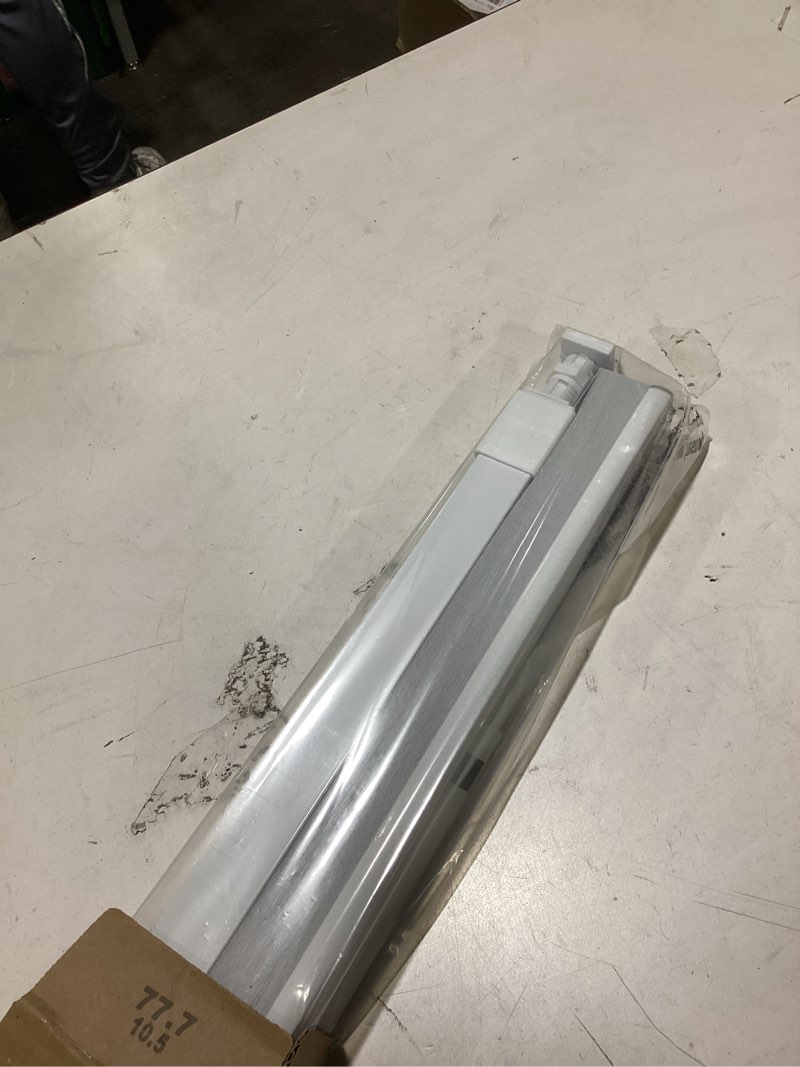 Condition photo showing As Is for lazblinds cordless cellular shades, no tools no drill blackout honeycomb shades pleated blinds for windows, 31'' w x 36'' h, silver white blackout-silver white 31'' w × 36'' h