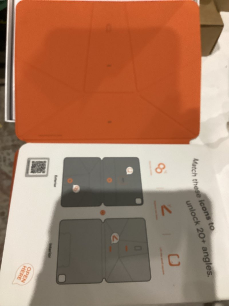 Condition photo showing Good Condition for MOFT Dynamic Folio Case for iPad Pro 13-inch (M5 2025/M4 2024), Slim Magnetic Stand Case with 20+ Viewing Angles, Auto Wake/Sleep, Ultra Thin, Beach White x Terracotta Beach White x Terracotta iPad Pro 13"(M5 2025/M4 2024)