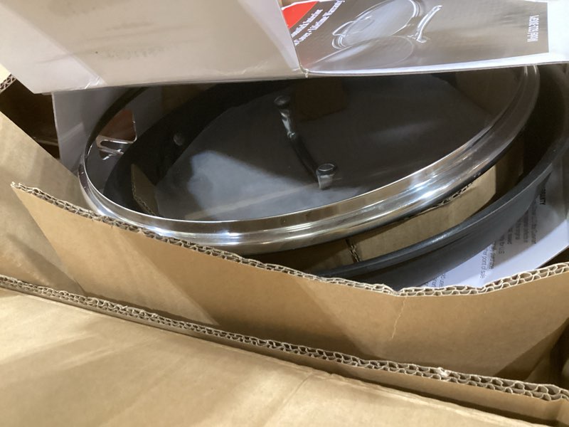 Condition photo showing As Is for cuisinart 12-inch skillet, nonstick-hard-anodized with glass cover, 622-30gp1
