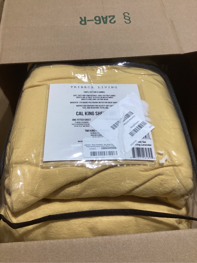 ruvanti 100% cotton flannel sheets california king size - 4 piece warm, soft & breathable, deep pock