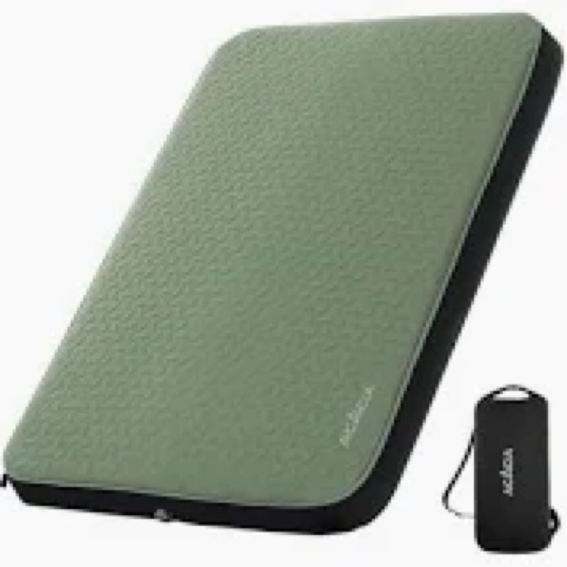 ACACIA 4.3" Thick Self Inflating Sleeping Pad with Foam | Innovative Y-Shaped Telescopic Structure |