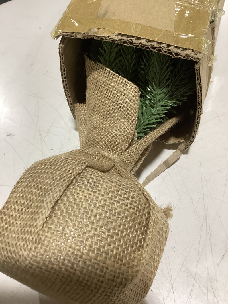 Condition photo showing Good Condition for 2FT Mini Christmas Tree with 30 LED Lights & 26 Ornaments,24-inch Tabletop Christmas Tree with Timer