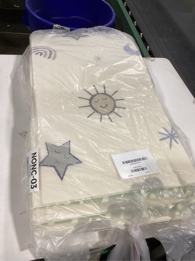 Condition photo showing Good Condition for Nuby Reversible & Foldable Baby Playmat, Stars and Sky Design, 77"x58", Non-Slip, Easy Clean