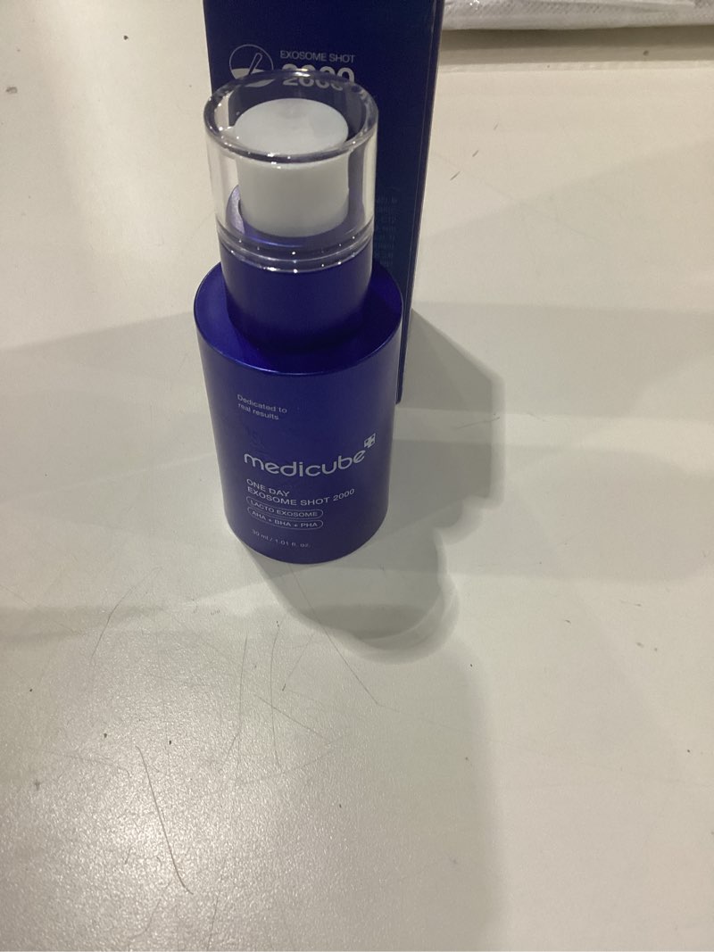Condition photo showing New/Like New for medicube Zero Exosome Shot 2,000 PPM Spicule Facial Serum | Liquid Skin Booster Serum | Exosome, AHA+BHA+PHA | Pore Care, Dead Skin Cells, Skin Texture | Korean Skin Care 1.01 fl.oz