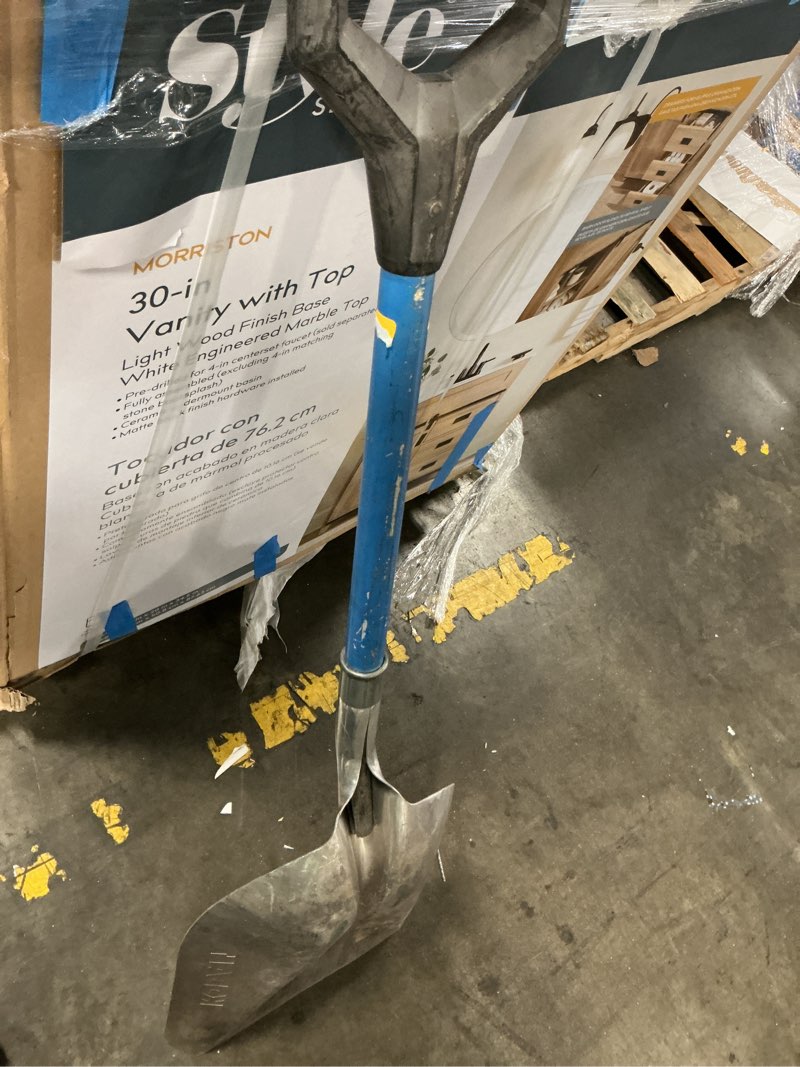 Condition photo showing As Is for kobalt 18-in fiberglass d-handle scoop