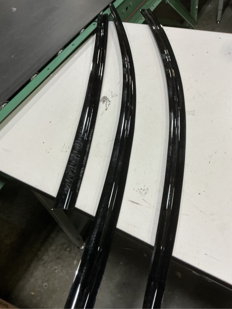 Condition photo showing As Is for kpy rain guards fit for 2020-2025 tesla model y, out-channel window visors vent wind deflectors 4pc, car accessories for 20-25 tesla model y 2020-2025 model y