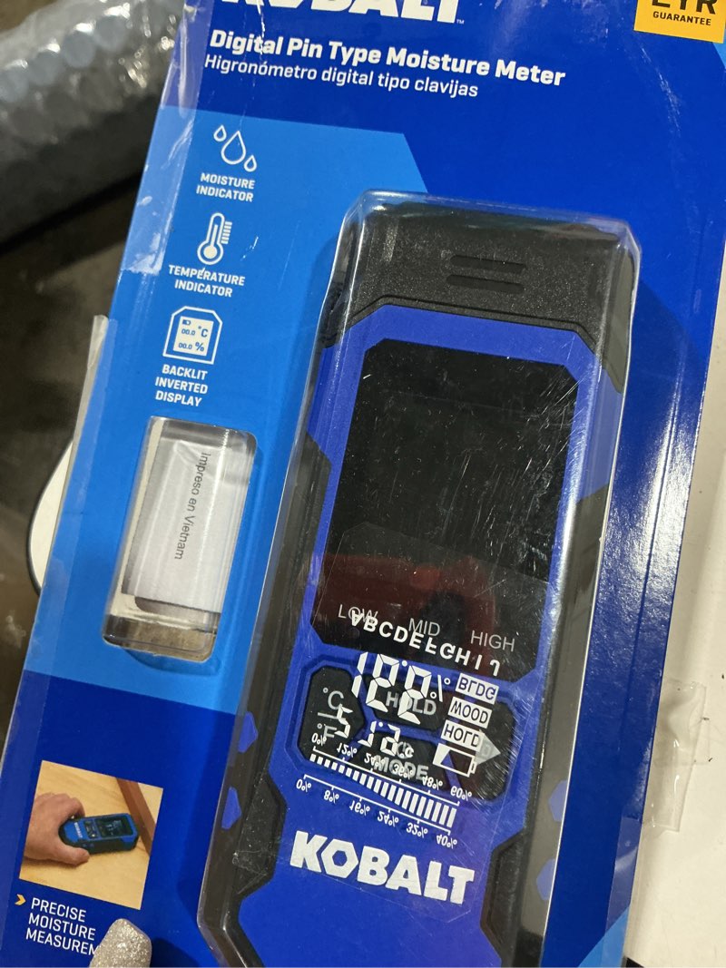 Condition photo showing Good Condition for kobalt digital display moisture meter 1 amp