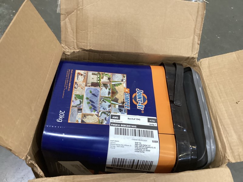 Condition photo showing Good Condition for joint-it simple dark grey – better polymeric sand alternative, haze-free patio jointing sand for flagstones and pavers, wet application paver joint sand 44lbs, dark grey dark grey 44lbs