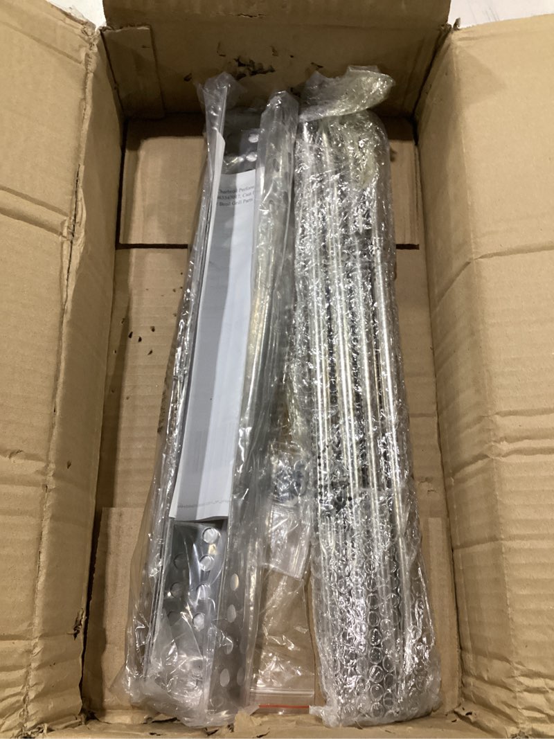 Condition photo showing As Is for **no grill grates**hiorucet grill parts for char-broil performance 4-burner gas grill replacement parts, charbroil 463342119, 463376017, 463335517, 463332718, 463349917, g470-0003-w1 grates, g470-5200-w1 burner tubes. 4 burner kit 2 large grate+1 small grate