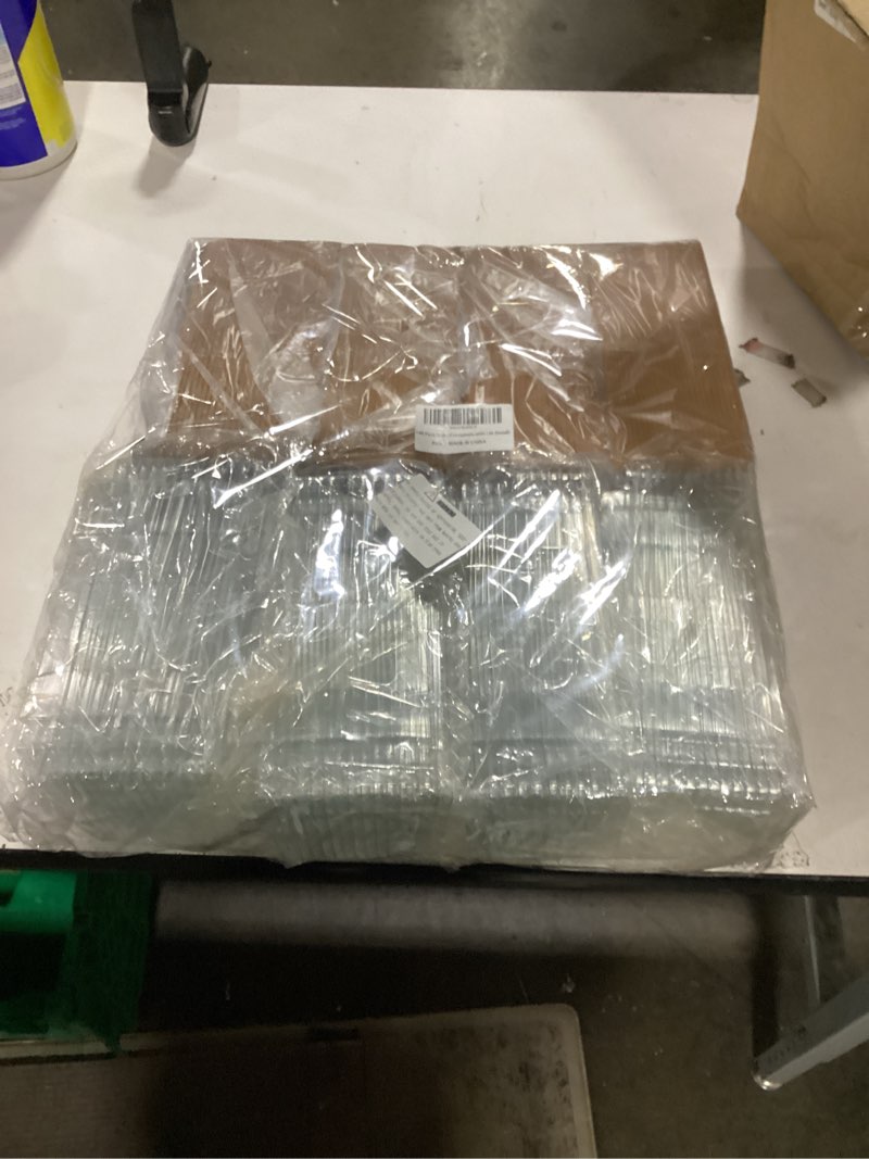 Condition photo showing Good Condition for 100 pack sushi containers with lid, 8.5 x 3.5x1.7 inch sushi trays, disposable take out boxes paper to go containers for hot dogs, sandwiches, cookies, french fries (small) 8.5 x 3.5 inch