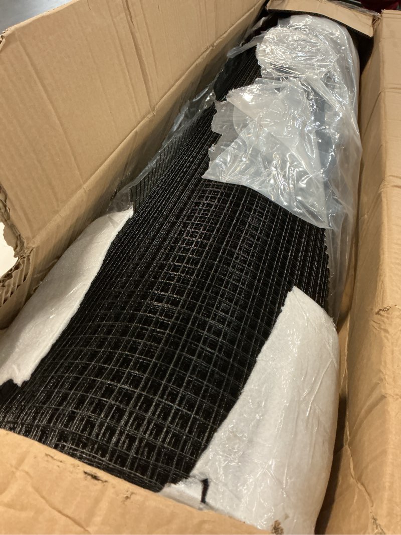 Condition photo showing New/Like New for tatuo hardware cloth 1/2 inch 48in x 150ft hot dip galvanized after welded cage mesh rolls 21 gauge metal chicken wire roll wire fencing poultry netting for raised garden rodent animals 48in x 150ft, 1/2in black
