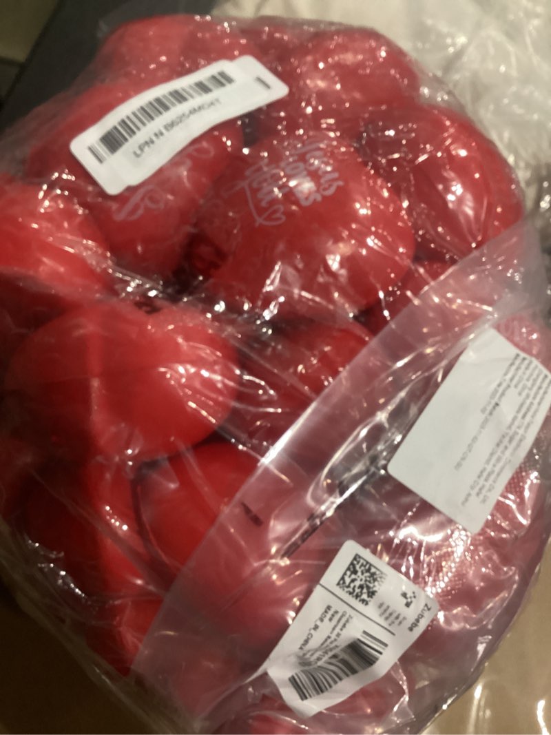 Condition photo showing Good Condition for zubebe 36 pcs valentines day jesus loves you heart stress balls 2.76'' red heart shaped squeeze stress relief ball christian gifts for kids women religious party favors classroom reward exchange gift