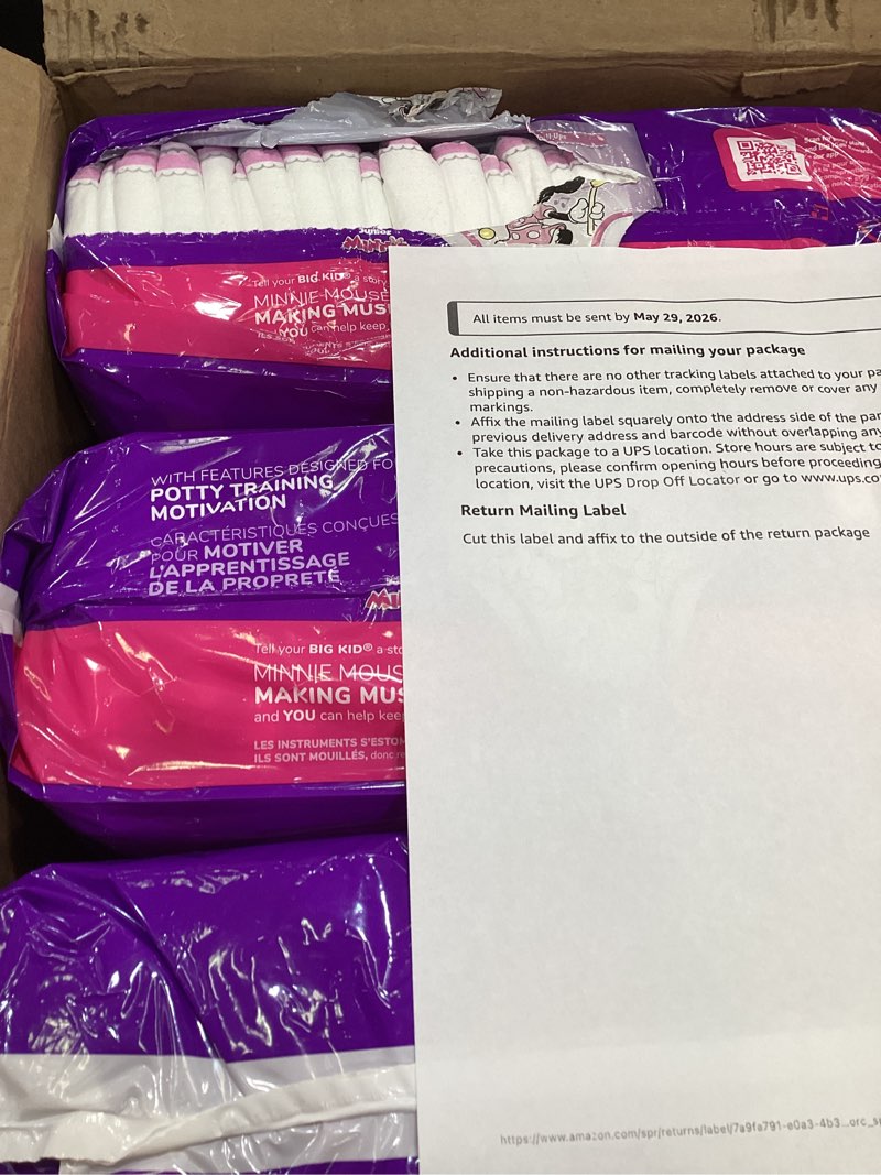 Condition photo showing As Is for Pull-Ups Girls' Potty Training Pants, Size 4T-5T Training Underwear (38-50 lbs), 99 Count (3 Packs of 33) 4T-5T 99
