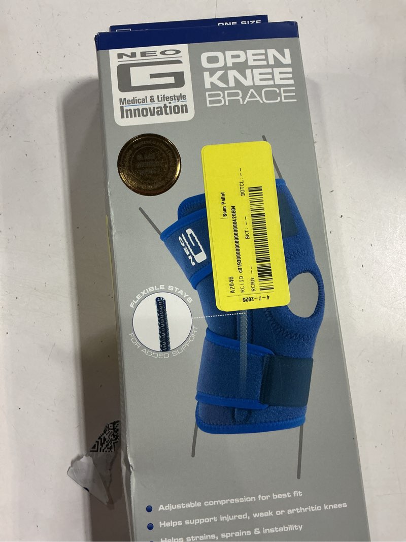Condition photo showing New/Like New for neo-g knee brace, closed – joint support knee brace for chronic aches, knee injuries, acl, meniscus tear for daily wear- adjustable compression – class 1 medical device
