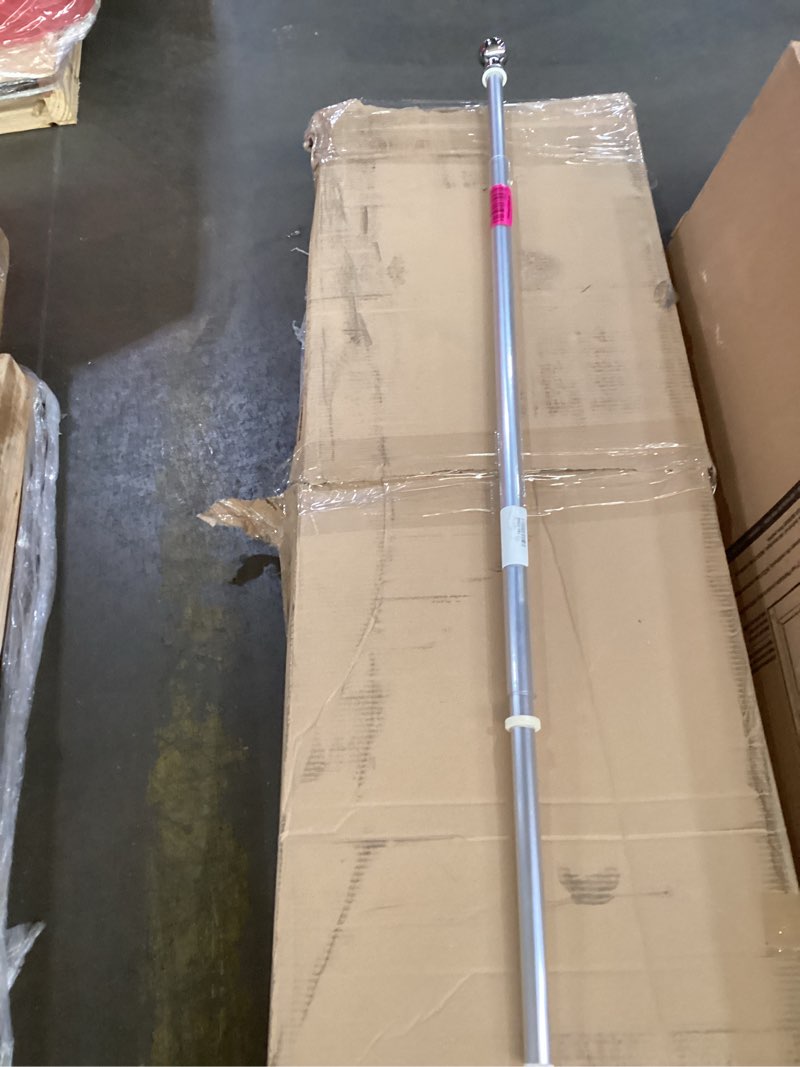 Condition photo showing As Is for Evergreen Flag Chrome Finish Aluminum Flag Pole with Anti Wrap Tube, 56 inches