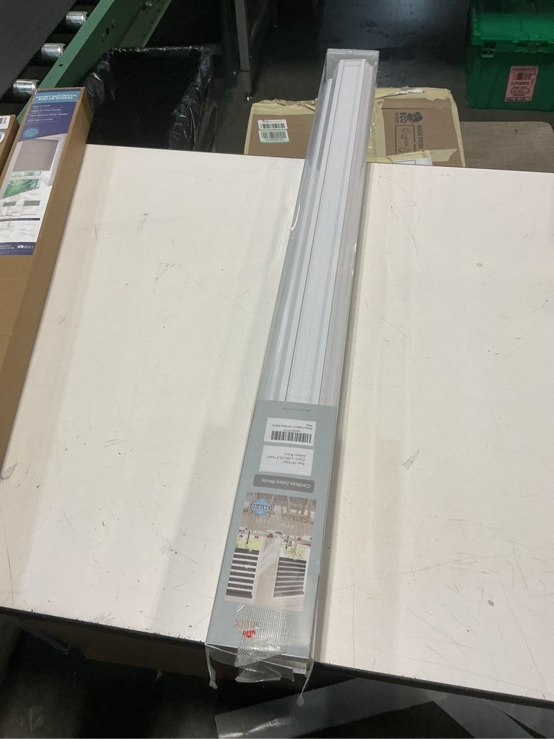 Condition photo showing New/Like New for persilux cordless zebra blinds for windows free-stop roller windows shades (35" w x 64" h, white) dual layer light control for day and night, light filtering sheer shades for home, bedroom 35"w x 64"h white