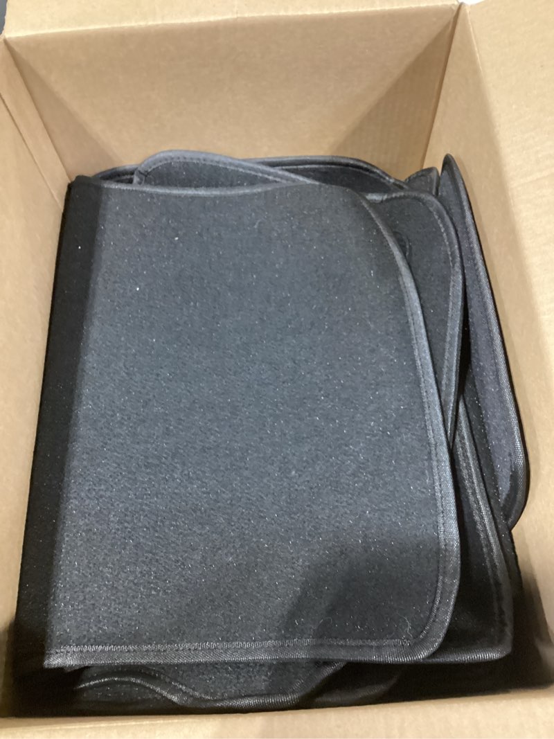 Condition photo showing As Is for custom fit 4 piece carpet floor mats compatible with 2019-2024 toyota avalon - black 4pc mat set (incomplete)