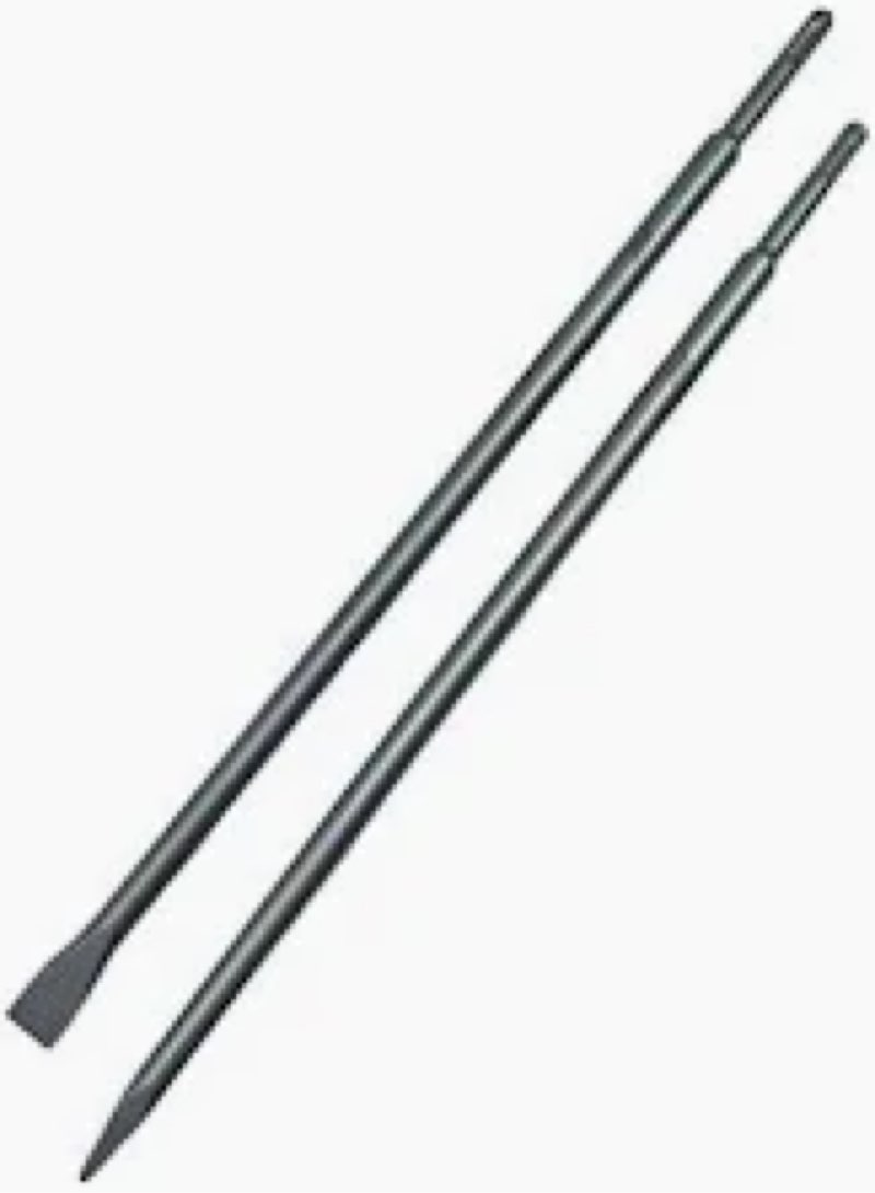 X004NN8ZEI STan 18" SDS Plus Chisel Set 34" Flat Point 40Cr Alloy Steel Heat Treated