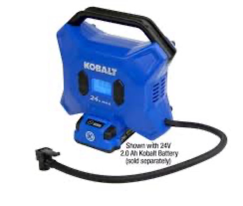 kobalt cordless high pressure 24-volt li-ion air inflator
