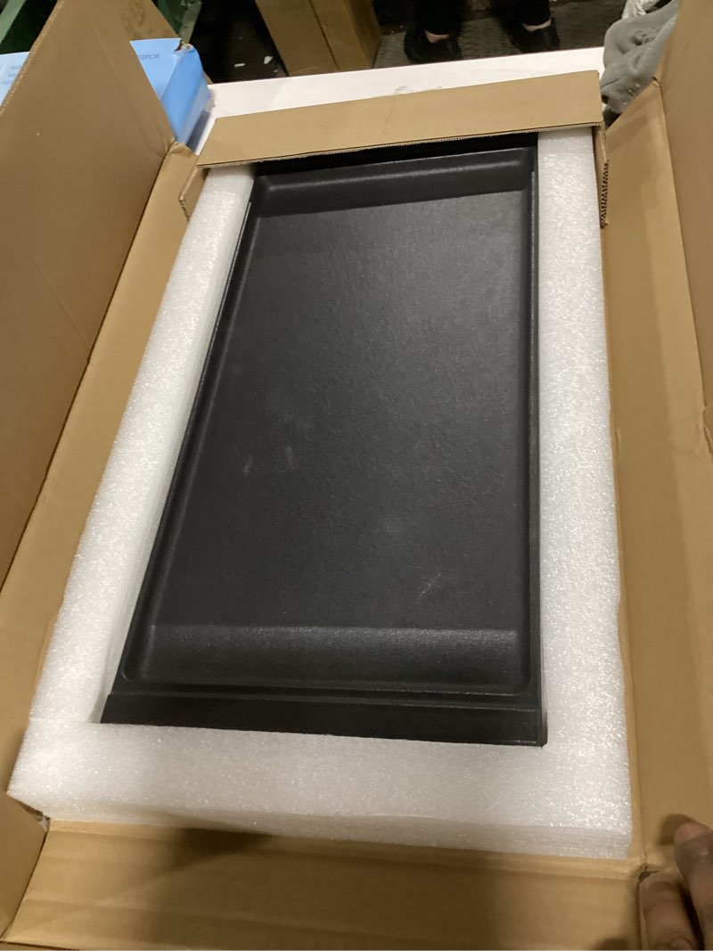 Condition photo showing New/Like New for upgraded wb31x24738 griddle replacement parts for ge stove parts wb31x24998 cast iron stove top griddle wb31x49806 general electric gas range cooktop center griddle plate jgb700sej4ss flat top pan