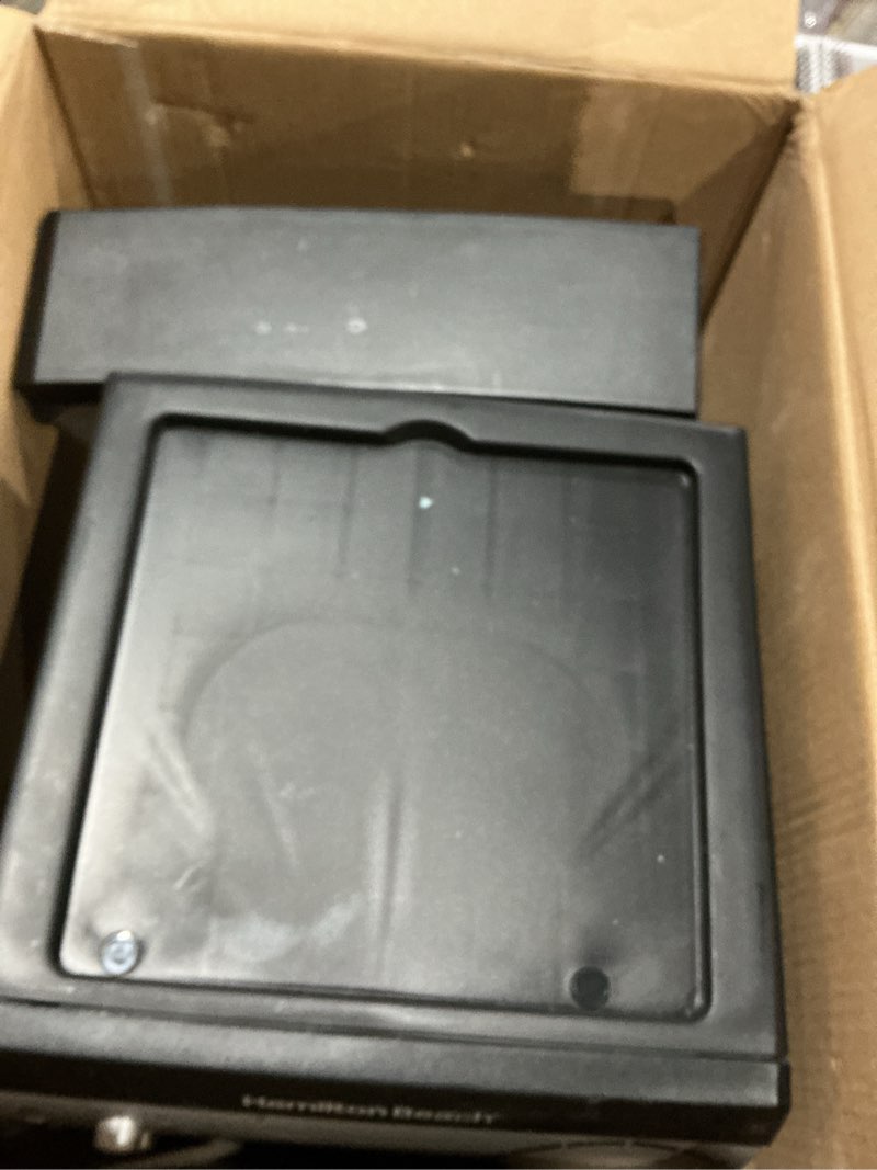 Condition photo showing As Is for hamilton beach - espresso maker with milk frother/milk steamer - black