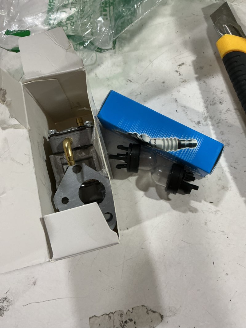 Condition photo showing As Is for 150bt carburetor for husqvarna 150-bt 345bt 345-bt backpack blowers part 531147180 pc210180