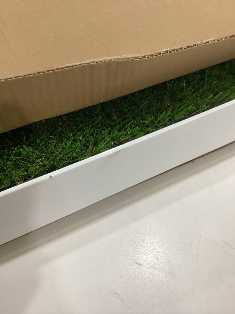Condition photo showing Good Condition for Grass Pad with Tray for Dogs Litter Box Porch Potty for Puppy Pee Training Indoor Fake Grass Pee Pad Artificial Grass with Pee Pad Holder Dogs Potty