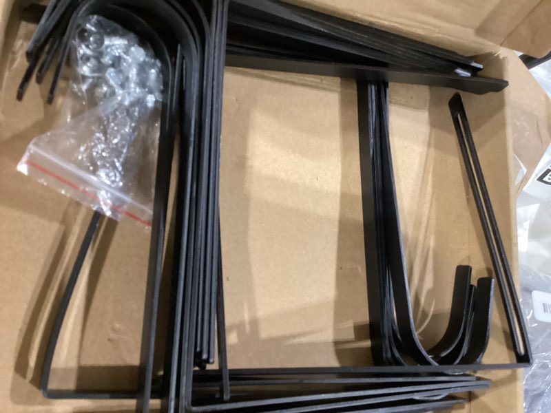 Condition photo showing Good Condition for leifide 10 pcs adjustable no drill string light hangers for 6-11 inch concrete cinder block walls and fences metal outdoors concrete cinder block walls and fences hooks for hanging