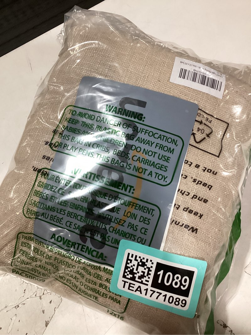 Condition photo showing Good Condition for LAMIT Light Filtering Sheer Linen Curtains 102 inches Long, Linen Textured Semi Sheer Back Tab and Rod Pocket Natural Boho Drapes for Living Room/Farmhouse, 2 Panels, Linen, 52 x 102 Inch 52"W x 102"L (Pack of 2) Linen