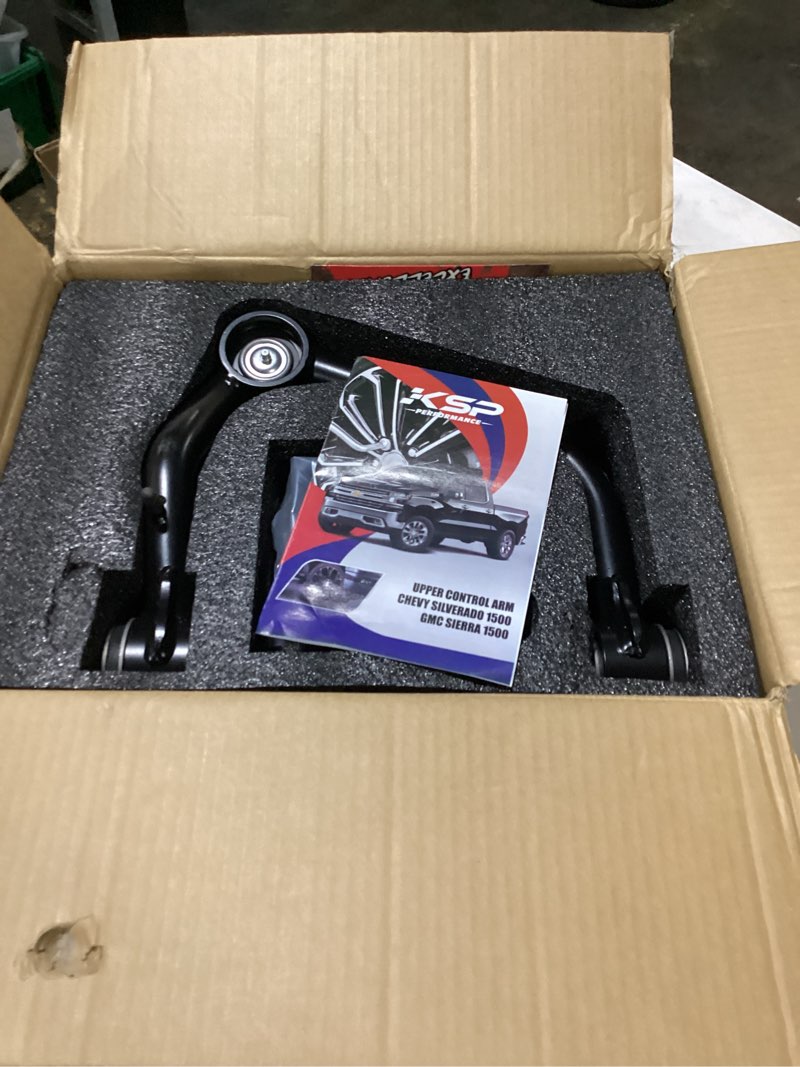 Condition photo showing New/Like New for ksp 2-4" k1500 upper control arms, adjustable front control arm compatible with chevy gmc k1500 1988-1999, aftermarket steel uca with greasable ball joint fit blazer tahoe yukon year before 1999 black-aftermarket 1988-1999 k1500 4wd