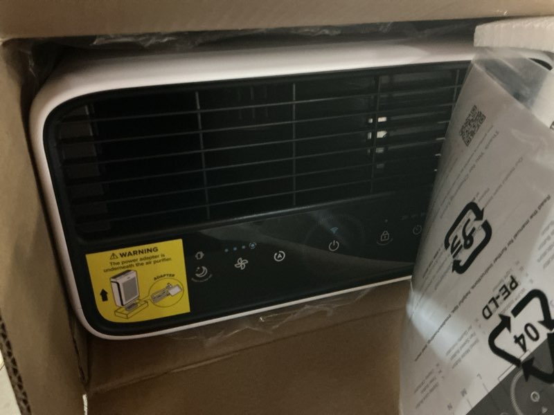 Condition photo showing Good Condition for levoit air purifier for home large room up to 1073ft² with air quality monitor, aham verifide, smart wifi, washable pre-filter, hepa sleep mode for pets, allergies, dust, pollen, vital 100s-p, white white air purifier