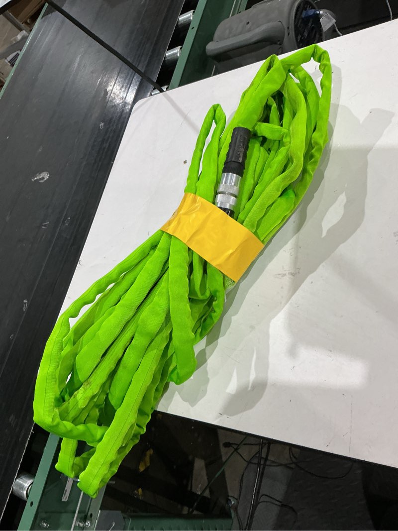 Condition photo showing As Is for zero-g pro teknor apex contractor -duty kink free woven green coiled hose