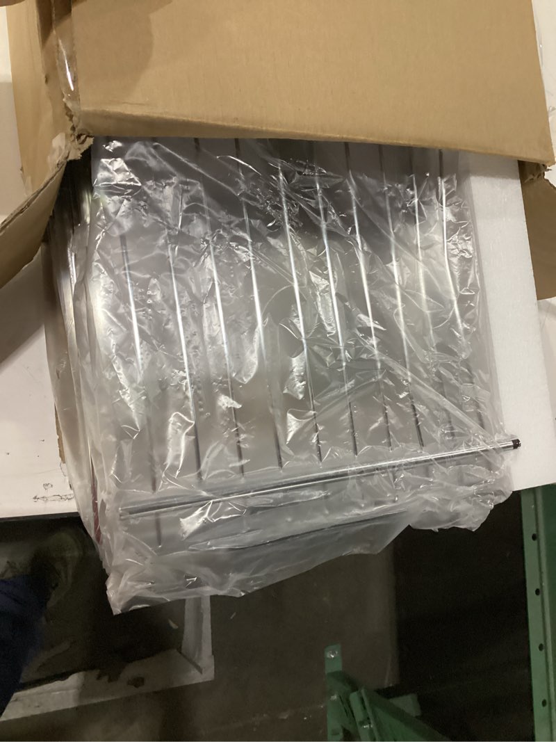 Condition photo showing New/Like New for 2 Tier Pull Out Cabinet Organizer, 11" W x 21" D Heavy-Duty Metal Sliding Drawer Shelf for Kitchen Cabinets, Chrome, Doesn't Include Door Fittings 2 Tier 11*21 IN