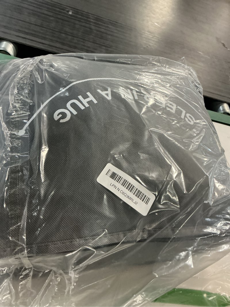 Condition photo showing Good Condition for topblan weighted blanket twin size 15lbs, adult weighted blankets with soft warm fabric for sleeping and calming, adult heavy blanket for sofa bed, grey, 48 x 72 inches dark grey 48" x 72" 15lbs