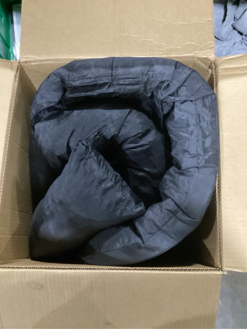 Condition photo showing Good Condition for Orthopedic Waterproof Large Dog Bed: Memory Foam Washable Dog Bed with Bolsters - XL Removable Washable Cover for Medium Large Sized Pet - Non-Slip Bottom - Orange XL-large (44"L x 32"W x 7.5"Th) Orange