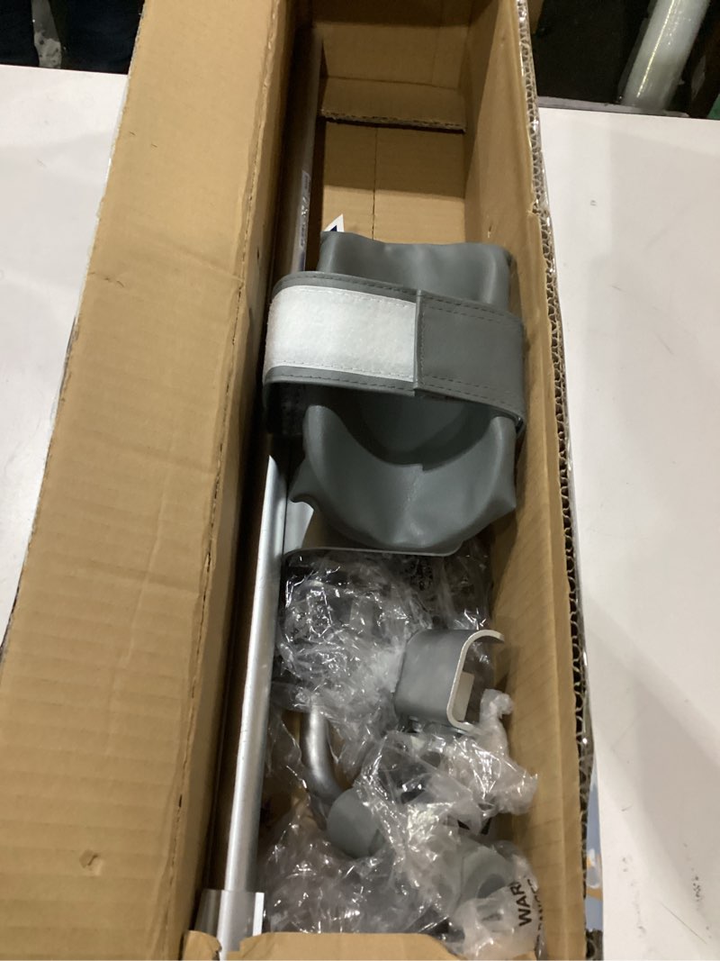 Condition photo showing As Is for drive medical 10105-1 platform walker/crutch attachment, silver