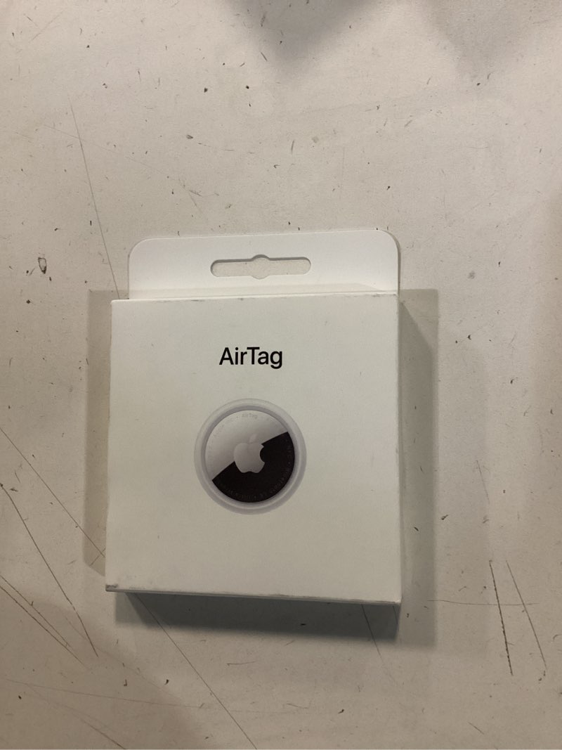 Condition photo showing New/Like New for Apple AirTag (1st Generation). Keep Track of and find Your Keys, Wallet, Luggage, Backpack, and More. Simple one-tap Set up with iPhone or iPad, Bluetooth Single