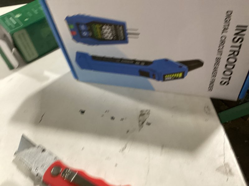 Condition photo showing As Is for Circuit Breaker Finder Tool with Accessories, 90-135V AC Digital Breaker Finder with Integrated GFCI Outlet Tester, Circuit Tracer with Buzzer Alarm & Color Display, Includes Carrying Case Circuit Breaker Finder with 3 Accessories