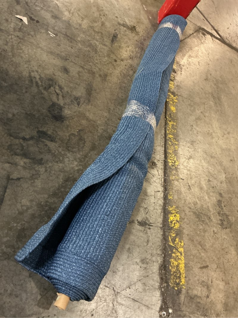 Condition photo showing Good Condition for 7'x10' natural woven rectangular braided outdoor area rug heathered blue - threshold™