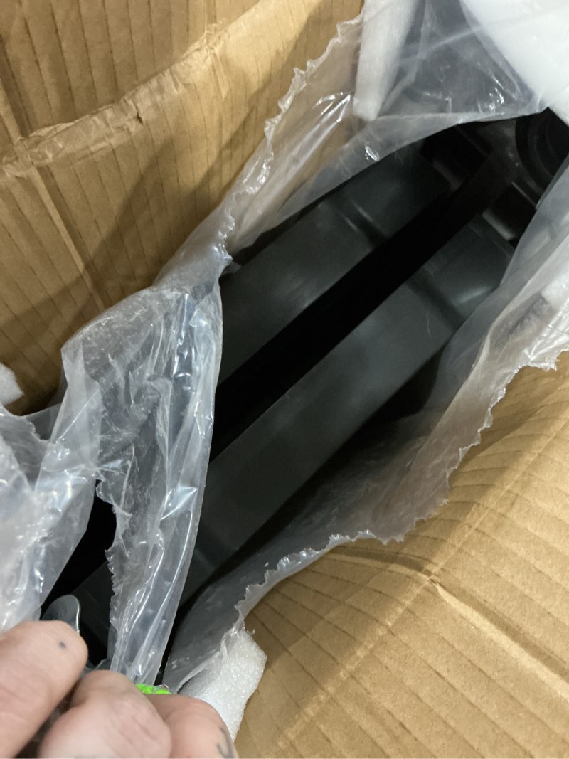 Condition photo showing Good Condition for futurelab portable folding service cart - 3 tier 330lbs capacity - rolling utility foldable cart with wheels for warehouse home workshops garages restaurants offices black