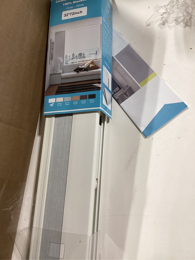 Condition photo showing Good Condition for changshade cordless cellular shades, blackout honeycomb shades for windows, pull down pleated blinds, easy to install for indoor windows and french doors,32" w x 72" h, beige blackout beige 32"w x 72"h